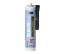 FOME FLEX Silicone Noir pour Salle de Bain [310 ml] - Colmatage en Silicone Imperméable Professionnel pour Sanitaires - Colmatage Noir pour Joints de Salle de Bain, Rigoles et Fenêtres.