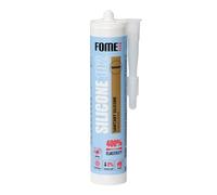 FOME FLEX Silicone Transparent pour Salle de Bain [310 ml] - Colmatage en Silicone Imperméable Professionnel pour Sanitaires - Colmatage Transparent pour Joints de Salle de Bain, Rigoles et Fenêtres