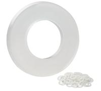 FOMGIIN Rondelle Plastique M4 x 10 mm, 100 pièces Rondelles Plates en Nylon, Rondelles Plastique de Petit Diamètre Extérieur, Rondelle Entretoise pour Machines Appareils électriques Plombiers