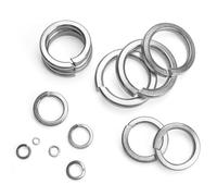 FOMGIIN Rondelles de Sécurité Fendues en Acier Inoxydable M10, 50 Pièces Rondelle Autobloquante Rondelles Ressort Inox 304, Rondelle de Blocage Frein Ressort Grower, pour Vis Ecrou Boulon