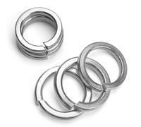 FOMGIIN Rondelles de Sécurité Fendues en Acier Inoxydable M6, 50 Pièces Rondelle Autobloquante Rondelles Ressort Inox 304, Rondelle de Blocage Frein Ressort Grower, pour Vis Ecrou Boulon