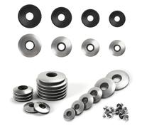 FOMGIIN Rondelles d'étanchéité EPDM en Acier Inoxydable M4.2 x 12 mm, 50 Pièces Rondelles Metal avec Joint Caoutchouc, Rondelle Neoprene, Rondelle pour Tole Ondulée pour Toiture