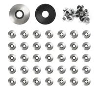 FOMGIIN Rondelles d'étanchéité EPDM en Acier Inoxydable M5.5 x 16 mm, 50 Pièces Rondelles Metal avec Joint Caoutchouc, Rondelle Neoprene, Rondelle pour Tole Ondulée pour Toiture