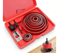 Fomiata 21 Pcs Kit Scies Cloches bi métal en Acier Carbone 19-127mm,Scie Cloche Coffret pour Bois,Plaque de Platre et Plaques de Platre