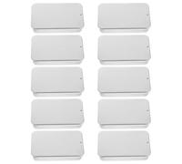 FOMIYES 10 Pièces Boîte Métallique Rectangulaire avec Couvercle Coulissant Boîte de Rangement pour à Lèvres Bijoux et Travaux Manuels Étui Portable Fer pour Cosmétiques Bonbons et Crayons