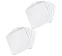 FOMIYES 10 Pièces Tissu en Coton Réutilisable Blanc Cuisine, Étamine Alimentaire sans Peluches, Mousseline de Coton pour Fabrication de Fromage et Nettoyage