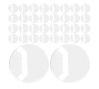 FOMIYES 100 Pièces Pochette Transparente pour Badge Rond 63 Mm en Plastique Surface Anti-rayures et Protection Anti-chute pour Stockage et Exposition