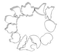 FOMIYES 12 Pièces Moule à Biscuits Mini Taille Citrouille pour Halloween, Emporte-pièce en Acier Inoxydable, pour Décoration et Pâtisserie Maison