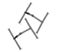FOMIYES 2 Pièces Jugulaire de Casque de Sécurité, Sangle de Casque Rigide en ABS et Ruban, Mentonnière à Ruban Y à 4 Points, Longueur Réglable, pour Professionnels