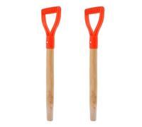 FOMIYES 2 Pièces Poignée de Rechange en Bois pour Pelle de Jardin avec Manche, Confortable et Compatible Universellement, pour Jardinage et Espaces Extérieurs