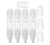 FOMIYES 4 Pièces Marqueur de Peinture Vide, Tube Rechargeable | Plastique, Diamètre Interne Standard, Structure à Clip en Queue, Identification de Tuyaux et Revêtements Acier