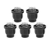 FOMIYES 5 Pièces Capuchon D’allumage en PP Noir, Rapide | Compatible Foyer et Plaque, Usage Pique-niques ou Jardin, Bouton de Rechange Fiable, Finition Noire