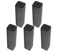 FOMIYES 5 Pièces Charbon de Bois en Bambou, Charbon de Barbecue, Noir, et Simple à Utiliser, pour Cuisson et Récupération Après Sauna, Usage Camping Débutant et Professionnel