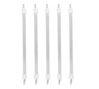 FOMIYES 5 Pièces Pièce Chauffante en Quartz Blanc pour Chauffage de Terrasse Électrique, Élément Tubulaire Fiable Installation Facile pour Usage Extérieur et Intérieur