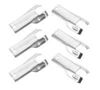 FOMIYES 6 Pièces e Déverrouillage Métallique Argentée pour Boîte à Appâts et Boîte à Souris, Utilisation Répétée, Prise Ergonomique Compacte, Maison et L'extérieur