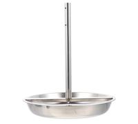 FOMIYES Acier Inoxydable Support à Rôtir Poulet, Argenté, Multifonction | Plateau de Cuisson pour Dinde, Simple à Utiliser, Imperméable, Facile à Ranger, Usage Extérieur