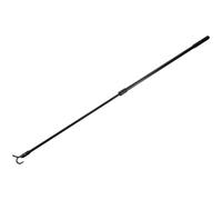 FOMIYES Baguette de Store Vertical Noire en Alliage D'aluminium 60 Cm, Design Ajustable Moderne, Pratique pour Tirer Les Tringles à Rideaux de Fenêtre