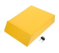 FOMIYES Boîte aux Lettres Résistante Style Européen en Fer Jaune Murale et Créative, Petite Boîte Lettres Extérieure pour Courrier Décoration
