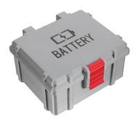 FOMIYES Boîte du Compartiment à Piles AA AAA en Plastique argenté métallisé, Compartiments étanches avec Design Gain de Place, adapté pour Rangement à Domicile et activités en extérieur,
