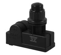 FOMIYES Bouton D'allumage du Gril Électrique, Allumeur de Gril Électrique, pour Grill et Four, Plastique Métal, Noir, Trou de Fixation 22mm, 2 Bornes de Sortie, Pile AA 0,5 V, 22 KV