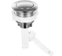 FOMIYES Bouton de Réservoir de Toilette à Pression Manuelle, Abs Blanc, | Installation Rapide et Précise, Surface Lisse Polie sans Bavure, Structure Simple, pour Réservoir D’eau Style Aléatoire