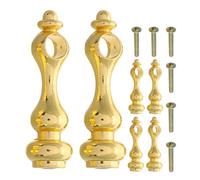 FOMIYES Connecteur Métallique pour Meuble en Fer Or Design Robuste et Élégant, Embout de Poteau pour Garde-corps en Verre, pour Décoration Intérieure