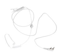 FOMIYES Écouteur Mono-auriculaire à Tube Acoustique, Fil Transparent Blanc | Isolation Phonique, Communication Mains sans Fil, sans Radiation, pour Radios et Usage Professionnel