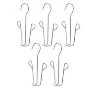 FOMIYES Égouttoir à Double Crochet en Acier Inoxydable 5pcs pour Chaussures et Sandales, Protège la Forme, pour Dressing et Étendoir à Linge Couleur Aléatoire
