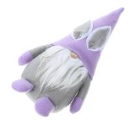FOMIYES Figurine Lapin de Pâques en Peluche pour Décoration de Printemps, Toucher Doux et Confortable, Position Stable, pour Fête à Thème Printanière