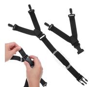 FOMIYES Jugulaire Élastique Portable et Facile à Utiliser pour Casque de Chantier en Polyester Noir, 2 Pièces Couleur Aléatoire Sécurité des Travailleurs du Bâtiment