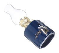 FOMIYES Lanterne à Huile en Verre et Céramique Vintage, Lampe Décorative Facile à Nettoyer pour Éclairage d'urgence et Pratiques Spirituelles en Intérieur