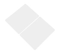 FOMIYES Lot de 2 Feuilles Effaçables à Sec A4 pour Tableau Blanc Petite Feuille Blanche en Plastique Résistant Tableau Blanc Personnel pour Étudiants Usage Scolaire et Bureau
