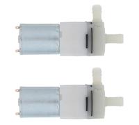 FOMIYES Lot de 2 Mini Pompes à Air pour Aquarium 3,7v et 12v en Métal et Plastique, Moteur pour Circulation D'oxygène et Entretien Facile du Fish Tank