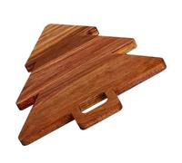 FOMIYES Planche à Découper en Bois Forme Sapin de Noël, Décoration Festive Pratique, pour Trancher, Usage la Cuisine et Table à Manger