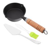 FOMIYES Poêle à Œufs en Fonte Vintage Antiadhésive pour Cuisson | Surface Brute, Saisie Uniforme, Usage la Cuisine Domestique, Steaks et Crêpes, Rangement Facile