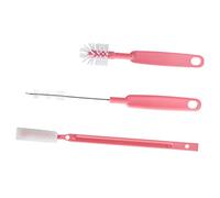FOMIYES Set de Brosses de Nettoyage pour Bouteilles et Pailles Crochet, Brosse en Nylon Abs, Nettoyage Pratique des Parois Intérieures, pour Verres et Tasses