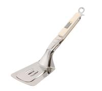 FOMIYES Spatule-pince pour retourner les aliments - Pince à griller en acier inoxydable - Spatule de cuisine - à steak pour steak, pain, hamburger, barbecue