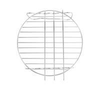 FOMIYES Support Barbecue Double Couche en Acier Inoxydable Argenté | Grille Lisse, Tient les Brochettes, Ne Se Déforme Pas Facilement, pour Friteuse à Air et Four