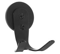 FOMIYES Support Magnétique Robuste pour Couronne Destiné à Porte Métallique ou Réfrigérateur, Crochet Aimanté Noir en Fer Cuisine et Maison, Usage Longue Durée