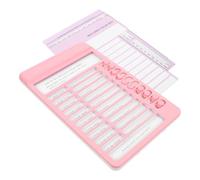 FOMIYES Tableau de Comportement pour Garçon et Filles en Plastique Rose, Tableau de Tâches Ménagères Solide Fonction Motivation, pour Étudiants et Adolescents