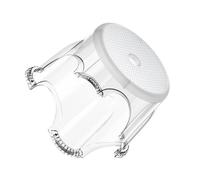 FOMIYES Tabouret Antidérapant Salle de Bain Transparent Moyen Pet Épais Tabouret Polyvalent Léger et Stable pour Adultes Marche-Pied Compact pour Toilette