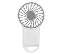 FOMIYES Ventilateur Portable USB Rechargeable avec 3 Vitesses, Mini Ventilateur Silencieux en Plastique Blanc, Pliable et Léger pour Bureau et Maison