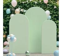 Fond d'arche, 1,5 m, 1,8 m, 2 m, 2,2 m, Housse d'arche de mariage verte matcha, Dôme d'arche en tricot de spandex à 2 côtés, Toile de fond d'arche pour décoration de stand de mariage pour fête d'anniv
