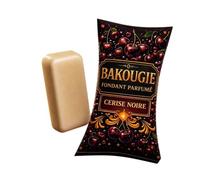 Fondant Parfumé Cerise Noire Bakougie, Galet Cire de Colza, 30 g, Diffusion ~30 h, Intensité Forte