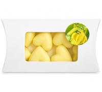 Fondants Parfumé pour Brûleur,Bougie, 8 coeurs Chauffe Plat, Pochette Cadeau de 115g, Cire Bio, Produits Naturels, Parfum de GRASSE, Produit Fabriqué en France. (Ylang musc)