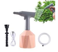 Fondère De Pulvérisation Électrique - Pulvérisateur De La Batterie | Monsieur Rechargeable | 1L Dispositif D'arrosage Automatique Avec Tuyau D'eau De 8,2 Pieds, Outil De Pompe De Jardin, Bouteil