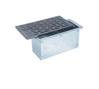 Fonderia Bongiovanni | Grille en fonte | Grille pour cheminée | Nouveau modèle| Poêle à granulés | Barbecue fond pour cendres | 30 x 16 cm mod.M | avec tiroir cueillette cendres | H14 cm | Accessoires