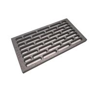 Fonderia Bongiovanni Grille en fonte | Grille pour cheminée | Poêle à granulés | Barbecue fond pour cendres | 30 x 16 x 1 cm code M.