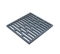 Fonderia Bongiovanni | Grille en fonte | Grille pour cheminée | Poêle à granulés | Barbecue fond pour cendres | 24 x 24 cm