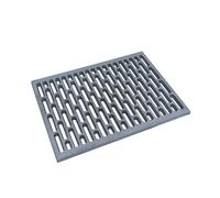 Fonderia Bongiovanni Grille en fonte | Grille pour cheminée | Poêle à granulés | Barbecue fond pour cendres | 30 x 40 x 1,2 cm